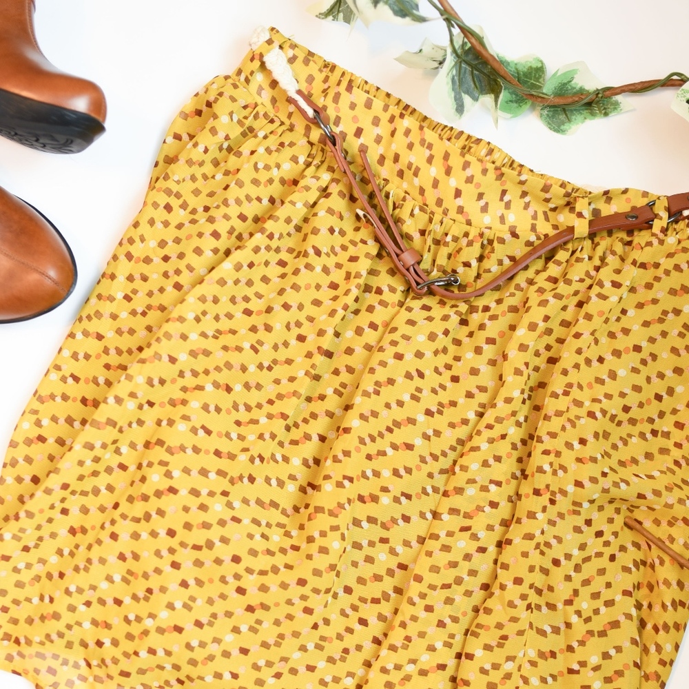 Mossimo Supply Co Mini Skirt Yellow Size M